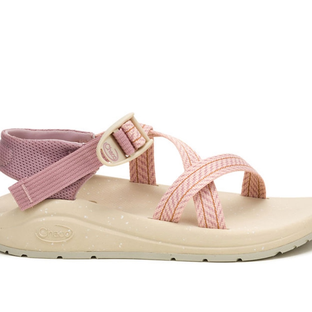 WOMEN'S CUSHZ EXTRA CUSHIONED SANDAL Chaco Pink and Cream Sandals NIB